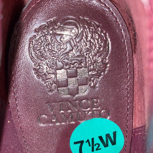 Vince Camuto Dark Red Bootie Heels - Picture 3 of 9